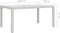 vidaXL - Tuintafel - 150x90x75 - cm - gehard - glas - en - poly - rattan - wit