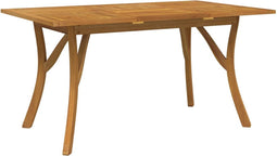 vidaXL - Tuintafel - 150x90x75 - cm - massief - acaciahout