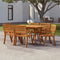vidaXL - Tuintafel - 150x90x75 - cm - massief - acaciahout