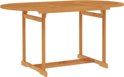 vidaXL - Tuintafel - 150x90x75 - cm - massief - teakhout