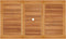 vidaXL - Tuintafel - 150x90x75 - cm - massief - teakhout