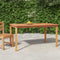 vidaXL Tuintafel 150x90x75 cm massief teakhout