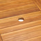 vidaXL - Tuintafel - 150x90x75 - cm - massief - teakhout