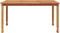 vidaXL Tuintafel 150x90x75 cm massief teakhout