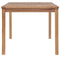 vidaXL - Tuintafel - 150x90x77 - cm - massief - teakhout