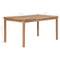vidaXL - Tuintafel - 150x90x77 - cm - massief - teakhout