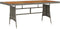 vidaXL - Tuintafel - 160x70x72 - cm - poly - rattan - en - massief - acaciahout - grijs