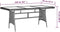 vidaXL - Tuintafel - 160x70x72 - cm - poly - rattan - en - massief - acaciahout - grijs