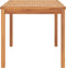 vidaXL - Tuintafel - 160x80x77 - cm - massief - teakhout