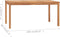 vidaXL - Tuintafel - 160x80x77 - cm - massief - teakhout