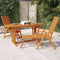 vidaXL - Tuintafel - 160x85x75 - cm - massief - eucalyptushout