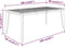 vidaXL - Tuintafel - 160x90x75 - cm - massief - acaciahout