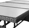 vidaXL - Tuintafel - 170x80x74 - cm - poly - rattan - zwart