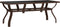 vidaXL - Tuintafel - 180x80x70 - cm - staal - en - glas - bruin - en - zwart