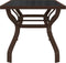vidaXL - Tuintafel - 180x80x70 - cm - staal - en - glas - bruin - en - zwart