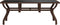 vidaXL - Tuintafel - 180x80x70 - cm - staal - en - glas - bruin - en - zwart