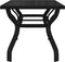 vidaXL - Tuintafel - 180x80x70 - cm - staal - en - glas - zwart