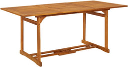 vidaXL - Tuintafel - 180x90x75 - cm - massief - acaciahout