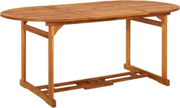 vidaXL - Tuintafel - 180x90x75 - cm - massief - acaciahout