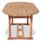 vidaXL - Tuintafel - 180x90x75 - cm - massief - teakhout