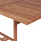 vidaXL - Tuintafel - 180x90x75 - cm - massief - teakhout