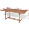 vidaXL - Tuintafel - 180x90x75 - cm - massief - teakhout