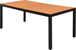 vidaXL - Tuintafel - 185x90x74 - cm - aluminium - en - HKC - bruin