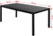 vidaXL - Tuintafel - 185x90x74 - cm - aluminium - en - HKC - zwart