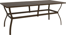 vidaXL - Tuintafel - 190x80x72 - cm - staal - bruin