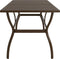 vidaXL - Tuintafel - 190x80x72 - cm - staal - bruin