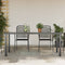 vidaXL - Tuintafel - 190x90x74 - cm - aluminium - en - glas - zwart