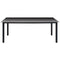 vidaXL - Tuintafel - 190x90x74 - cm - aluminium - en - glas - zwart