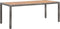 vidaXL - Tuintafel - 190x90x75 - cm - poly - rattan - en - massief - acaciahout - grijs