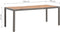 vidaXL - Tuintafel - 190x90x75 - cm - poly - rattan - en - massief - acaciahout - grijs