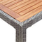vidaXL - Tuintafel - 190x90x75 - cm - poly - rattan - en - massief - acaciahout - grijs