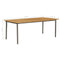 vidaXL - Tuintafel - 200x100x72 - cm - massief - acaciahout - en - staal