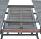 vidaXL - Tuintafel - 200x100x75 - cm - massief - acaciahout - grijs
