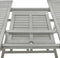 vidaXL - Tuintafel - 200x100x75 - cm - massief - acaciahout - grijs