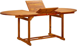 vidaXL - Tuintafel - 200x100x75 - cm - massief - acaciahout