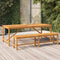 vidaXL Tuintafel 200x90x74 cm massief acaciahout