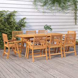 vidaXL Tuintafel 200x90x75 cm massief acaciahout