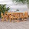 vidaXL Tuintafel 200x90x75 cm massief acaciahout