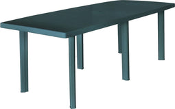vidaXL - Tuintafel - 210x96x72 - cm - kunststof - groen