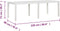 vidaXL - Tuintafel - 220x90x72 - cm - polypropeen - wit