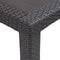 vidaXL - Tuintafel - 220x90x72 - cm - rattan-look - kunststof - bruin