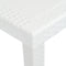 vidaXL - Tuintafel - 220x90x72 - cm - rattan-look - kunststof - wit