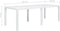 vidaXL - Tuintafel - 220x90x72 - cm - rattan-look - kunststof - wit