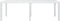 vidaXL - Tuintafel - 220x90x72 - cm - rattan-look - kunststof - wit