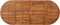 vidaXL - Tuintafel - 220x90x75 - cm - massief - acaciahout