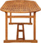 vidaXL - Tuintafel - 220x90x75 - cm - massief - acaciahout